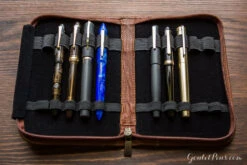 Aston Leather 10 Slot Pen Case - Cognac -Office Supplies Sale AstonLeather Cognac 1