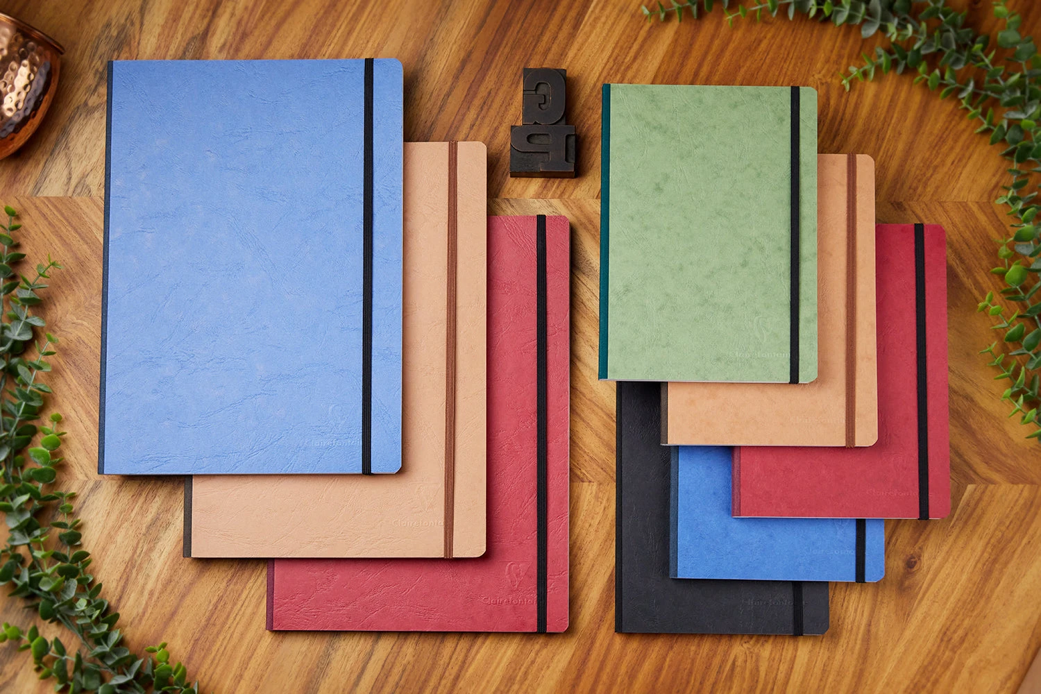 Clairefontaine Basic Clothbound A4 Notebook - Blue, Lined 6 Clairefontaine Basic Clothbound A4 Notebook - Blue, Lined - Image 4