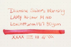 Diamine Sailor's Warning - 50ml Bottled Ink -Office Supplies Sale Diamine InkReview SailorsWarning Leuchtturm1917 80gsm 1