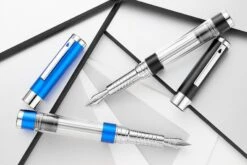 Diplomat Nexus Demo Fountain Pen - Black/Silver -Office Supplies Sale Diplomat Nexus Demo Black Chrome Blue Chrome group 2