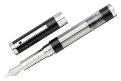 Diplomat Nexus Demo Fountain Pen - Black/Silver -Office Supplies Sale Diplomat Nexus Demo Black OW 2