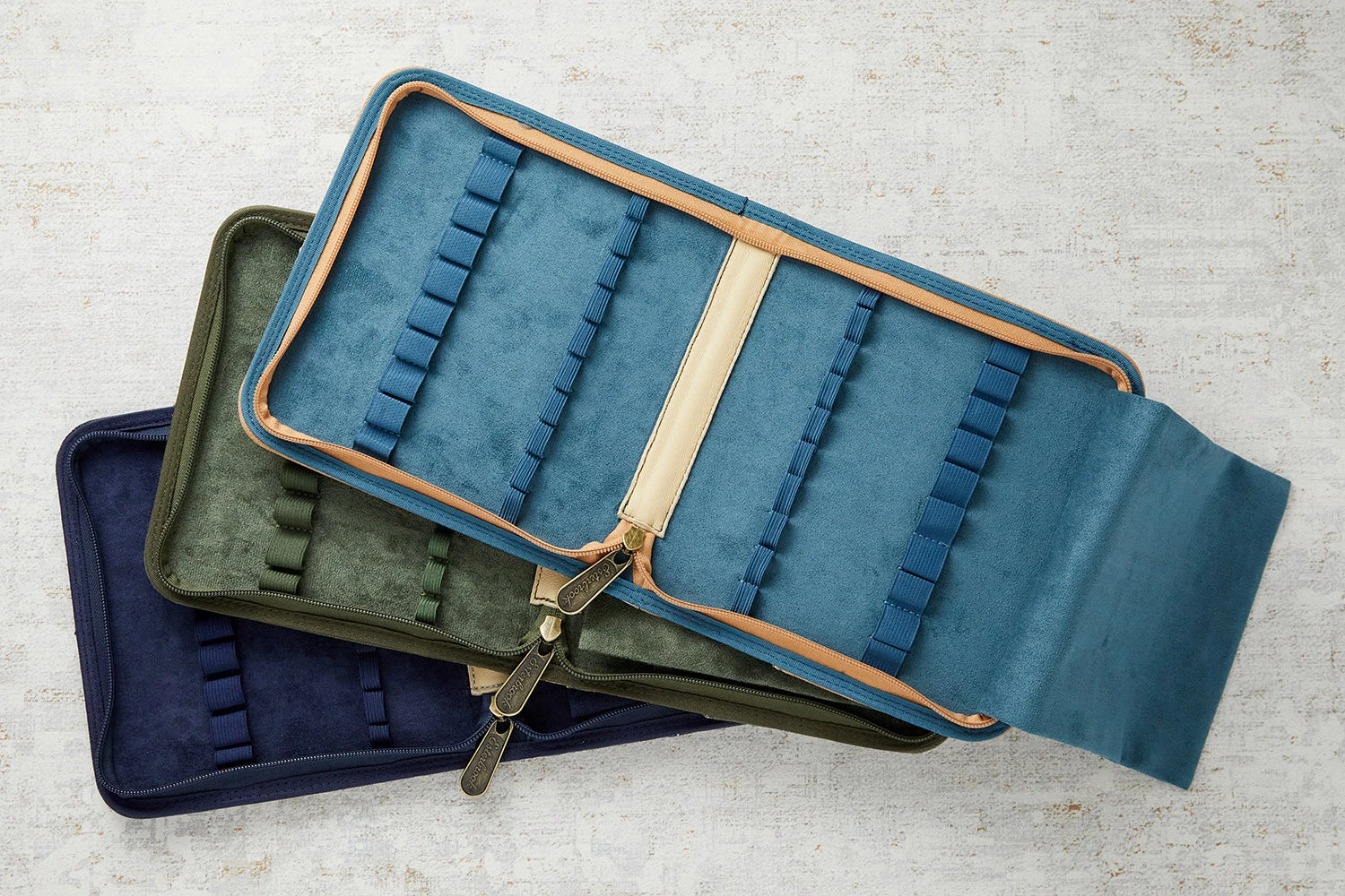 Esterbrook 20 Pen Zipper Canvas Pen Case - Tan 8 Esterbrook 20 Pen Zipper Canvas Pen Case - Tan - Image 6