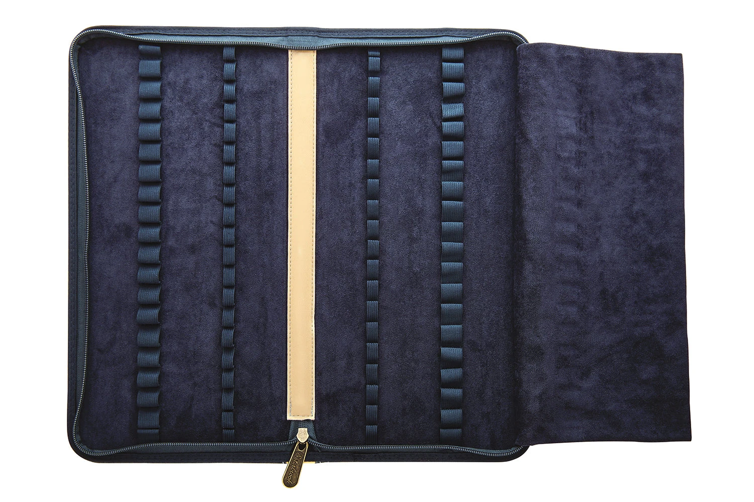 Esterbrook 40 Pen Zipper Canvas Pen Case - Navy 4 Esterbrook 40 Pen Zipper Canvas Pen Case - Navy - Image 2