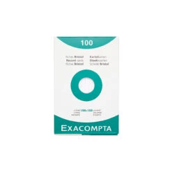 Exacompta White Index Cards (4 X 6) - Lined