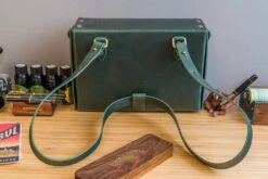 Galen Leather Writer's Medic Bag - Crazy Horse Forest Green -Office Supplies Sale GL MedicBag Green stock 5