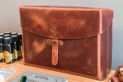 Galen Leather Writer's Medic Bag - Crazy Horse Tan -Office Supplies Sale GL MedicBag Tan stock 9