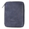 Galen Leather Zippered A5 Notebook Folio - Crazy Horse Navy Blue -Office Supplies Sale GalenLeather A5Folio CHNAvy OW 1