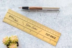 Galen Leather Brass Ruler -Office Supplies Sale GalenLeather Accessories Ruler 2
