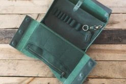 Galen Leather Writer's Medic Bag - Crazy Horse Forest Green -Office Supplies Sale GalenLeather MedicBag CrazyHorseGreen 4