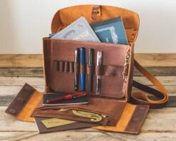 Galen Leather Writer's Medic Bag - Crazy Horse Tan -Office Supplies Sale GalenLeather MedicBag CrazyHorseTan