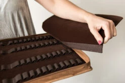 Girologio 48 Pen Case - Saddle -Office Supplies Sale Girologio PenCase 48Slot SaddleBrown 4