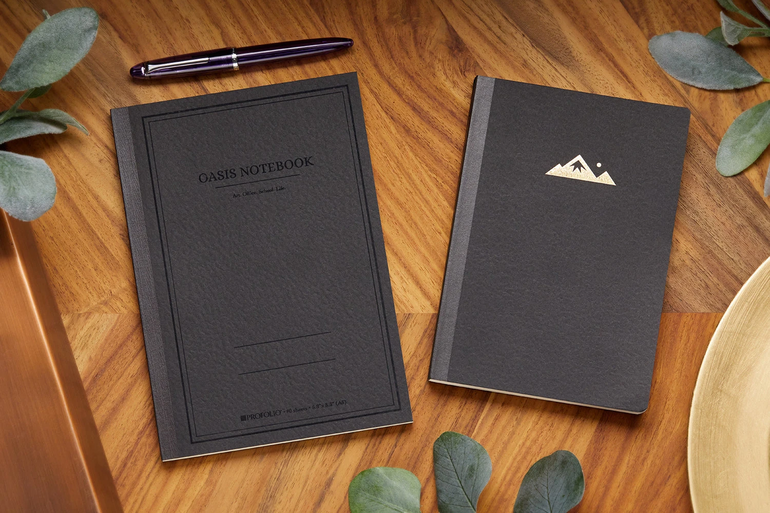 Itoya ProFolio Oasis A5 Notebook - Charcoal 7 Itoya ProFolio Oasis A5 Notebook - Charcoal - Image 5