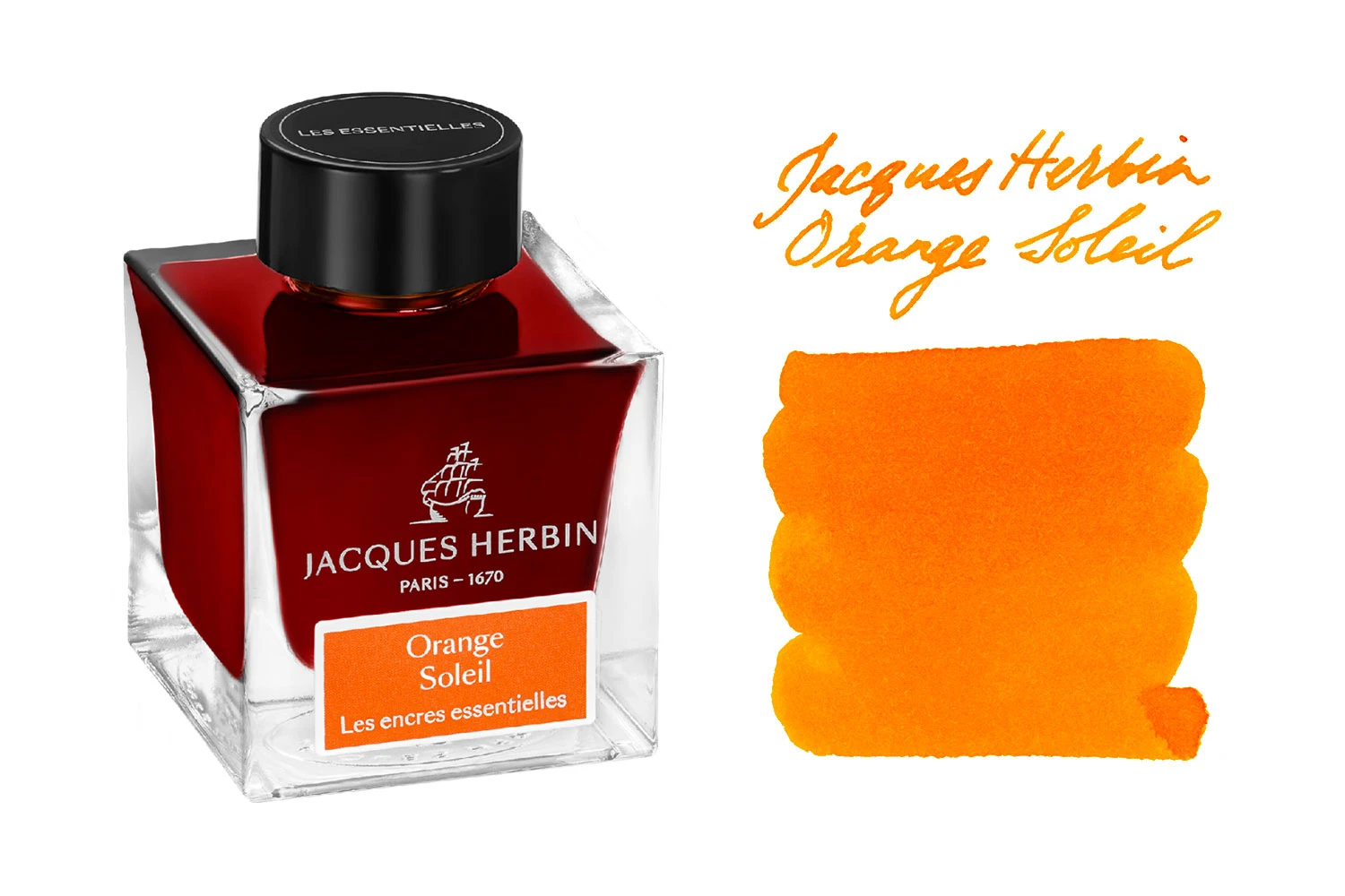 Jacques Herbin Orange Soleil - 50ml Bottled Ink 3 Jacques Herbin Orange Soleil - 50ml Bottled Ink