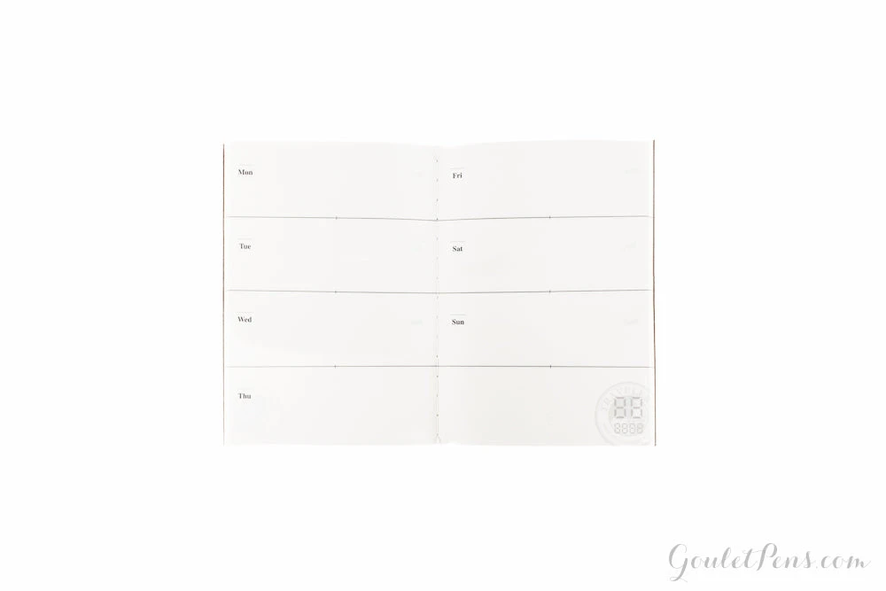 Traveler's Notebook Passport Refill 007 - Weekly Planner 5 Traveler's Notebook Passport Refill 007 - Weekly Planner - Image 3