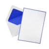 Original Crown Mill Bicolor A5 Correspondence Set - White/Royal Blue -Office Supplies Sale OriginalCrownMill CorrespondenceSet WhiteBlue 1