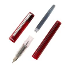 Platinum Prefounte Fountain Pen - Crimson Red -Office Supplies Sale Platinum Prefounte CrimsonRed OnWhite 7