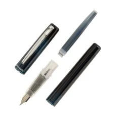 Platinum Prefounte Fountain Pen - Graphite Blue -Office Supplies Sale Platinum Prefounte GraphiteBlue Onwhite 3