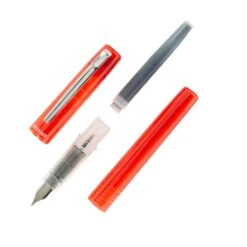 Platinum Prefounte Fountain Pen - Vermilion Orange -Office Supplies Sale Platinum Prefounte VermillionOrange Onwhite 3