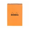 Rhodia No. 16 Top Wirebound A5 Notepad - Orange, Lined -Office Supplies Sale Rhodia 16 top wirebound notebook orange lined OW 1