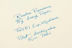 Rhodia No. 16 Premium A5 Notepad - Black, Blank -Office Supplies Sale Rhodia Blank 90gIvory WritingSample 1