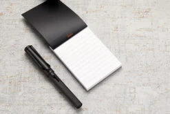 Rhodia No. 11 A7 Notepad - Black, Lined -Office Supplies Sale Rhodia ClassicNotepad TopBound A4 No11 Stapled Lined Black 2