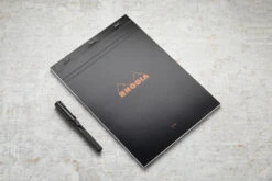 Rhodia No. 18 A4 Notepad - Black, Blank 14 Rhodia No. 18 A4 Notepad - Black, Blank -Office Supplies Sale Rhodia ClassicNotepad TopBound A4 No18 Stapled Blank Black 1