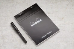 Rhodia No. 16 A5 Notepad - Black, Dot Grid -Office Supplies Sale Rhodia ClassicNotepad TopBound No16 Stapled DotGrid Black 1