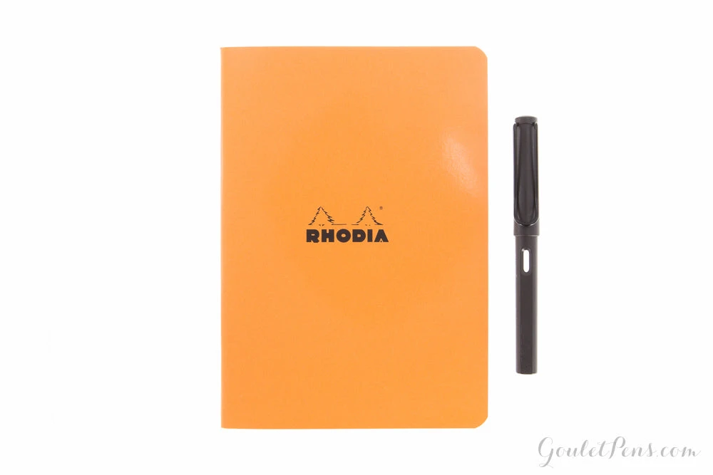 Rhodia Classic Side Staplebound A5 Notebook - Orange, Lined 4 Rhodia Classic Side Staplebound A5 Notebook - Orange, Lined - Image 2