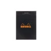 Rhodia No. 11 A7 Notepad - Black, Lined -Office Supplies Sale Rhodia Staplebound Top No11 Black Lined 1copy