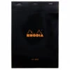 Rhodia No. 18 A4 Notepad - Black, Blank -Office Supplies Sale Rhodia Staplebound Top No18 Black Blank 1
