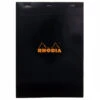 Rhodia No. 18 A4 Notepad - Black, Graph -Office Supplies Sale Rhodia Staplebound Top No18 Black Graph 1