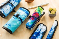 Rickshaw Bagworks Simple 6-Pen Hand Roll - Inky Rainbow 11 Rickshaw Bagworks Simple 6-Pen Hand Roll - Inky Rainbow -Office Supplies Sale Rickshaw Bagworks Simple6PenRoll InkyRainbow 5