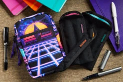 Rickshaw Bagworks 1 Pen Sleeve - Black/Orange -Office Supplies Sale Rickshaw CoozyCase Synthscape PenSleeves BlkOrangePinkPeacock 1 674758af 0f81 45ca 8458 60e454e91555