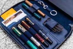 Galen Leather Zippered A5 Notebook Folio - Crazy Horse Navy Blue -Office Supplies Sale leather zippered a5 leuchtturm1917 notebook folio crazy horse navy blue 4 1024x1024 cff5e84c 5d51 4202 b6c2 aaf961da231b