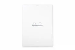 Rhodia No. 18 A4 Notepad - Ice White, Lined -Office Supplies Sale nw rhodia no. 18 notepad ice white lined R18601W